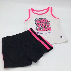 Like New Girl You Can Champion Girls 2 Pc Set size 2T